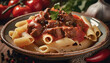 pasta mit gulasch, ungarisch, neu, mahlzeit, restaurant, foodie, selbstgemacht, kapern, pfeffer, 