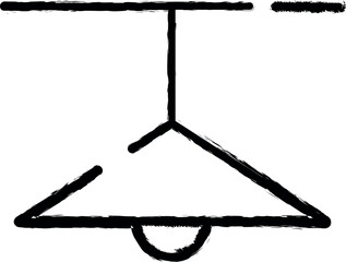 Poster - chandelier, lamp icon grunge style vector