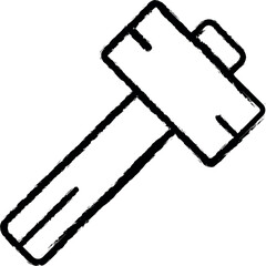 Poster - Shovel tool icon grunge style vector