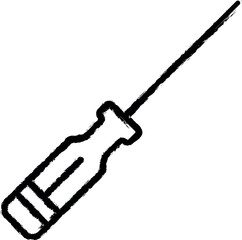 Poster - Screwdriver tool icon grunge style vector