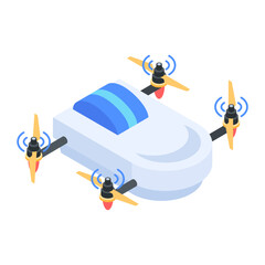 Sticker - Drone Technology Isometric Icon