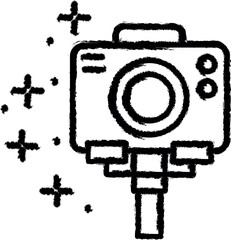 Poster - Diving action camera icon grunge style vector