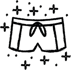Poster - Diving swimsuit icon grunge style vector