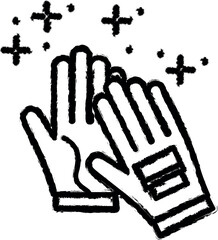 Poster - Diving gloves icon grunge style vector
