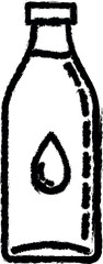 Poster - bottle of water dusk icon grunge style vector