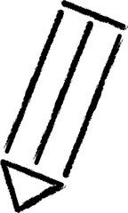 Poster - pencil outline icon grunge style vector