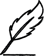 Poster - ink pen outline icon grunge style vector