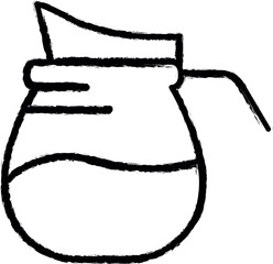 Poster - carafe of juice icon grunge style vector