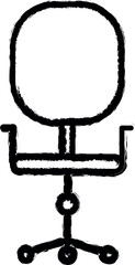 Poster - swivel chair icon grunge style vector