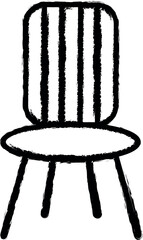 Canvas Print - rocking chair icon grunge style vector