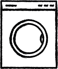 Poster - washing machine icon grunge style vector