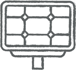 Poster - Solar panel, technology icon grunge style vector