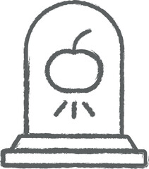 Poster - Apple, technology icon grunge style vector