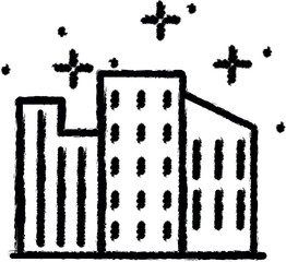 Poster - Cityscape, building icon grunge style vector