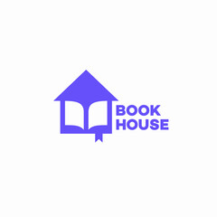 Wall Mural - Book house logo