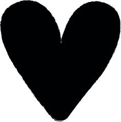 Poster - heart flat icon grunge style vector
