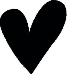 Poster - heart flat icon grunge style vector