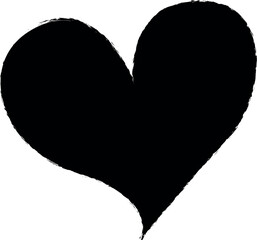 Poster - heart flat icon grunge style vector