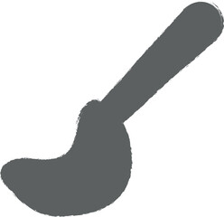 Poster - spoon for ice cream colored dusk style icon grunge style vector