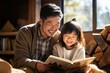 © Distinctive Images - Familial Warmth: Father and Daughter Sharing a Storybook Moment