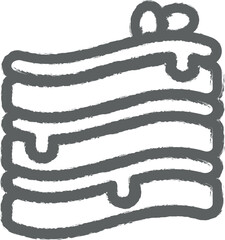 Poster - Lasagne, Italy icon grunge style vector