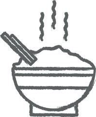 Poster - Japan, rice icon grunge style vector