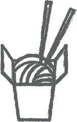 Poster - Japan, udon icon grunge style vector