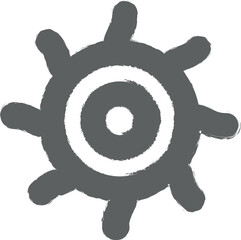 Poster - Laboratory, toxic, borer icon grunge style vector