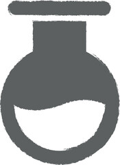 Poster - laboratory, flask icon grunge style vector