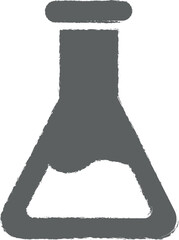 Poster - laboratory, flask icon grunge style vector