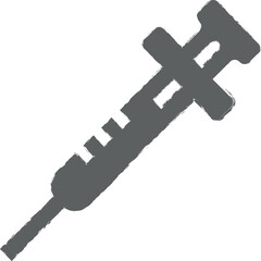 Poster - laboratory, syringe icon grunge style vector