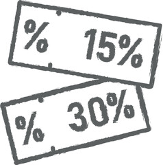 Poster - Sales, label, tag icon grunge style vector