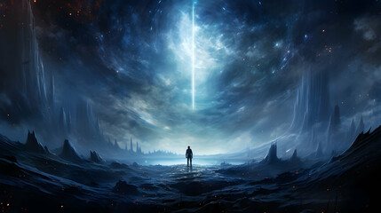Wall Mural - masterpiece, stunning, best quality, a captivating space,generated ai.