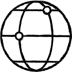 Poster - globe and points icon grunge style vector