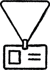 Poster - journalist's tag icon grunge style vector