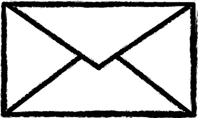Poster - the envelope icon grunge style vector