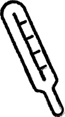 Aufkleber - thermometer icon grunge style vector