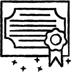 Poster - Medal diploma award icon grunge style vector