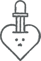Poster - Tattoo, nasty outline icon grunge style vector