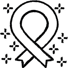 Poster - Aids ribbon icon grunge style vector