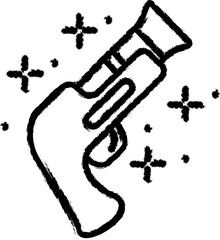 Poster - Gun, weapons icon grunge style vector