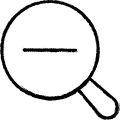 Poster - magnifying glass icon grunge style vector