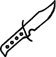 Poster - Knife, pirate icon grunge style vector