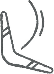 Poster - prehistoric boomerang icon grunge style vector