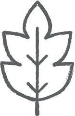 Poster - prehistoric leaf icon grunge style vector