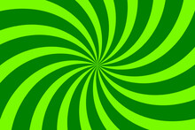 Abstract Green Spiral On Green Background Design, Spiral Background