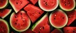 Ripe watermelon close up photo copy space image