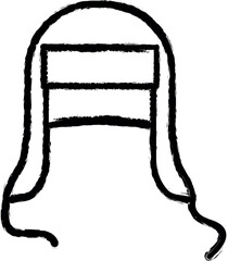 Poster - Russian, culture, ear, flaps, hat icon grunge style vector