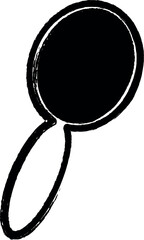 Poster - scrubbing brush outline icon grunge style vector