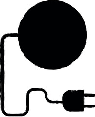 Poster - Earth eco energy icon grunge style vector